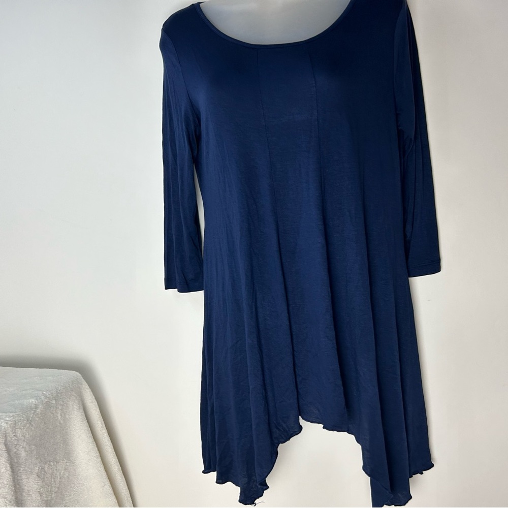 Yelete Navy‎ Blue Blouse Women's Medium NWT